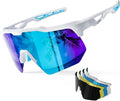 HAAYOT Polarized Sports Sunglasses - Versatile 5 Lenses for Men, Women & Youth | Ideal for Baseball, Cycling & Running