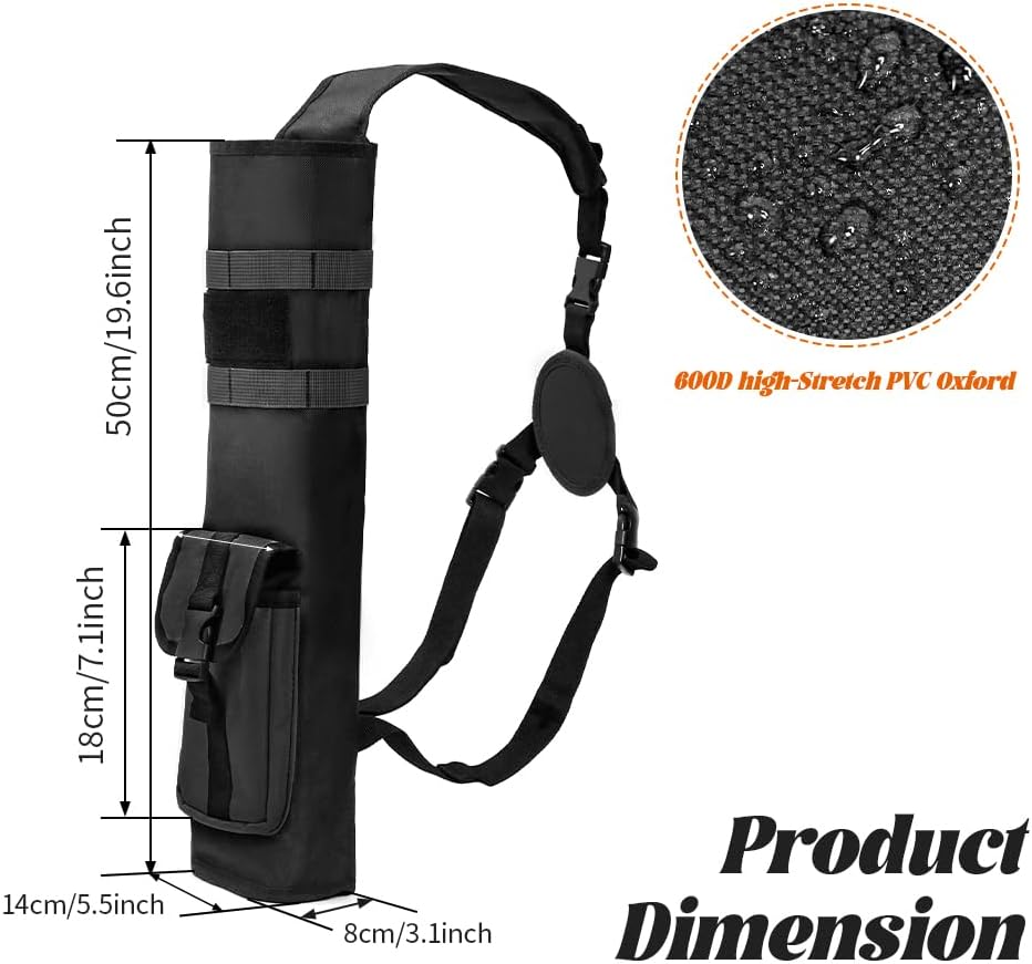 PSKOOK Archery Quiver - Lightweight Back Arrow Holder for Easy Access | Durable Design