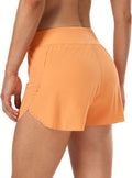 HeyNuts My Pace Running Shorts for Women, Mid Waisted Reflective Athletic Shorts Lined Workout Shorts 3"