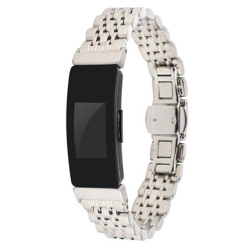 Band Compatible with Fitbit Inspire HR/Inspire 2 Bands Classy Fitbit Fitness Wristband Smart Watch Stainless Steel Adjustable Replacement Accessory Bands Strap for Inspire/Inspire 2 HR