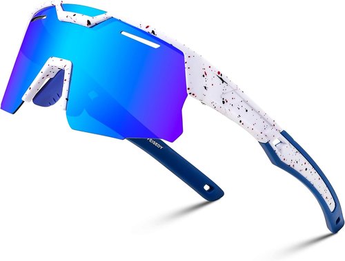 FEISEDY Kids Polarized Baseball Sunglasses - Sports Cycling Glasses for Ages 8-16 | Stylish & Durable
