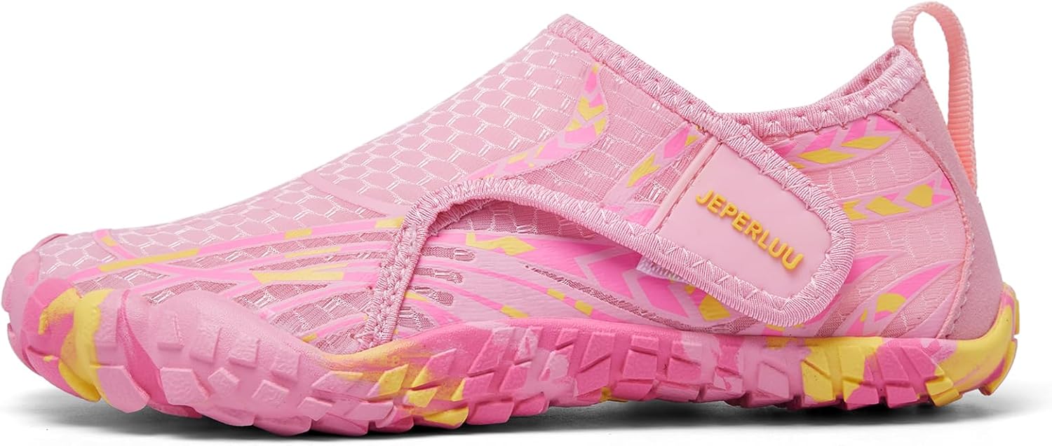 Skiennix Kids Water Shoes - Quick Dry Non-Slip Aqua Socks | Easy On Swim Shoes for Boys & Girls