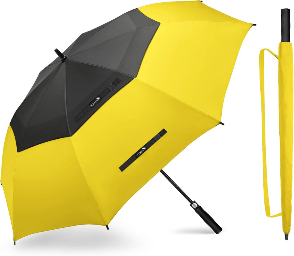 ZOMAKE Golf Umbrella - Large 62/68 Inch Windproof Automatic Open Double Canopy | Waterproof Design