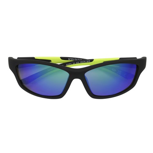 Body Glove Oceanic Wrap Sunglasses, Black, 62 Millimeters