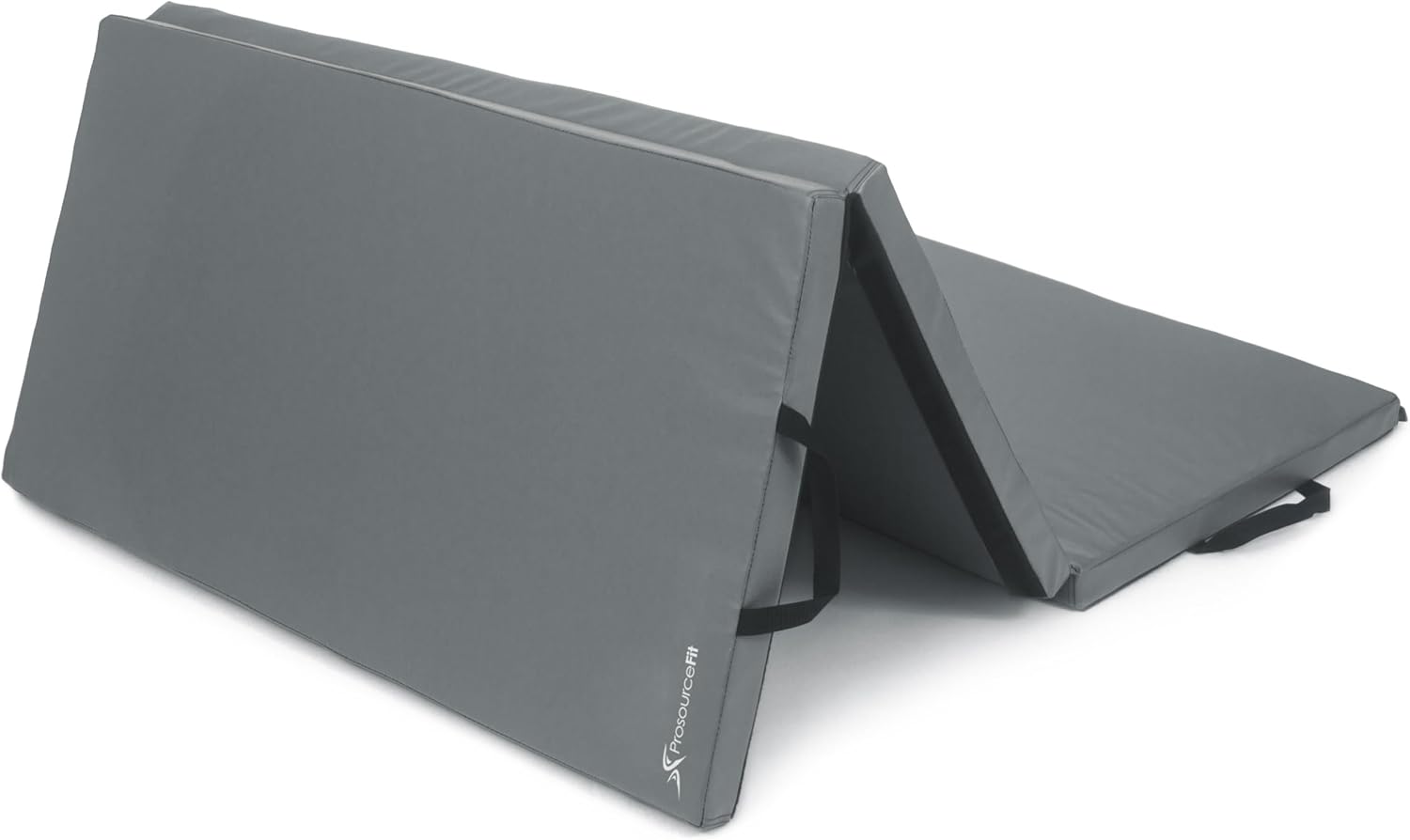 ProsourceFit Tri-Fold Exercise Mat - Thick 6’x4’ with Carrying Handles for Tumbling & Gymnastics