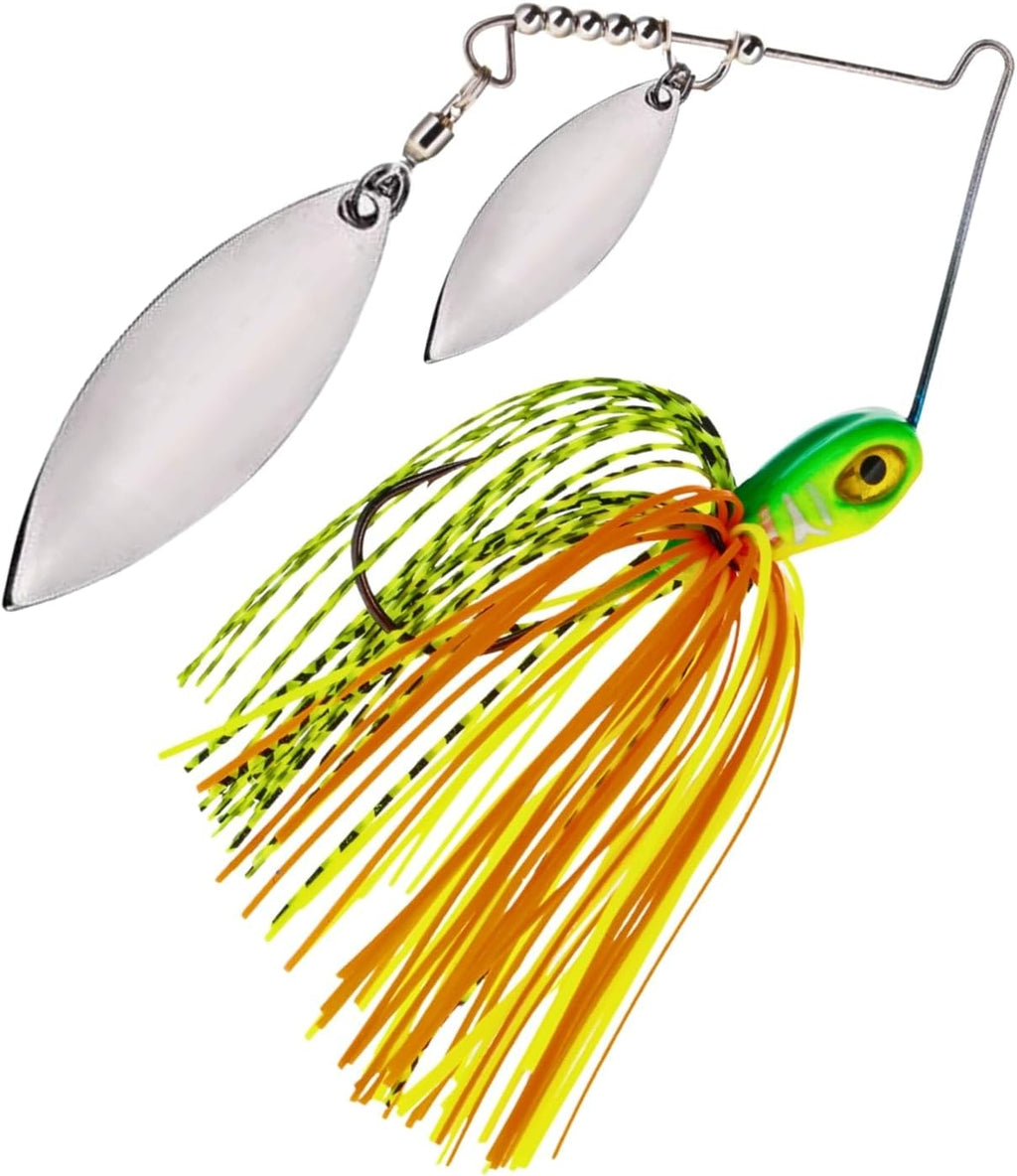 Reaction Tackle Spinner Bait Fishing Lure - 3-Pack for Bass, Trout, Pike, Salmon & Walleye