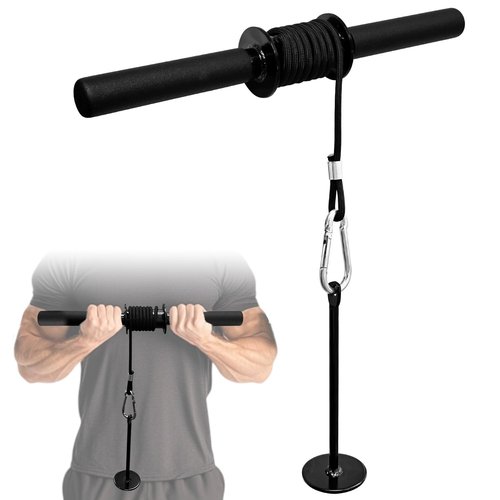 Socpuro Wrist and Forearm Blaster Exerciser, Forearm Strengther Wrist Roller Trainer for Wrist/Arm Training Workout (Nylon Rope)