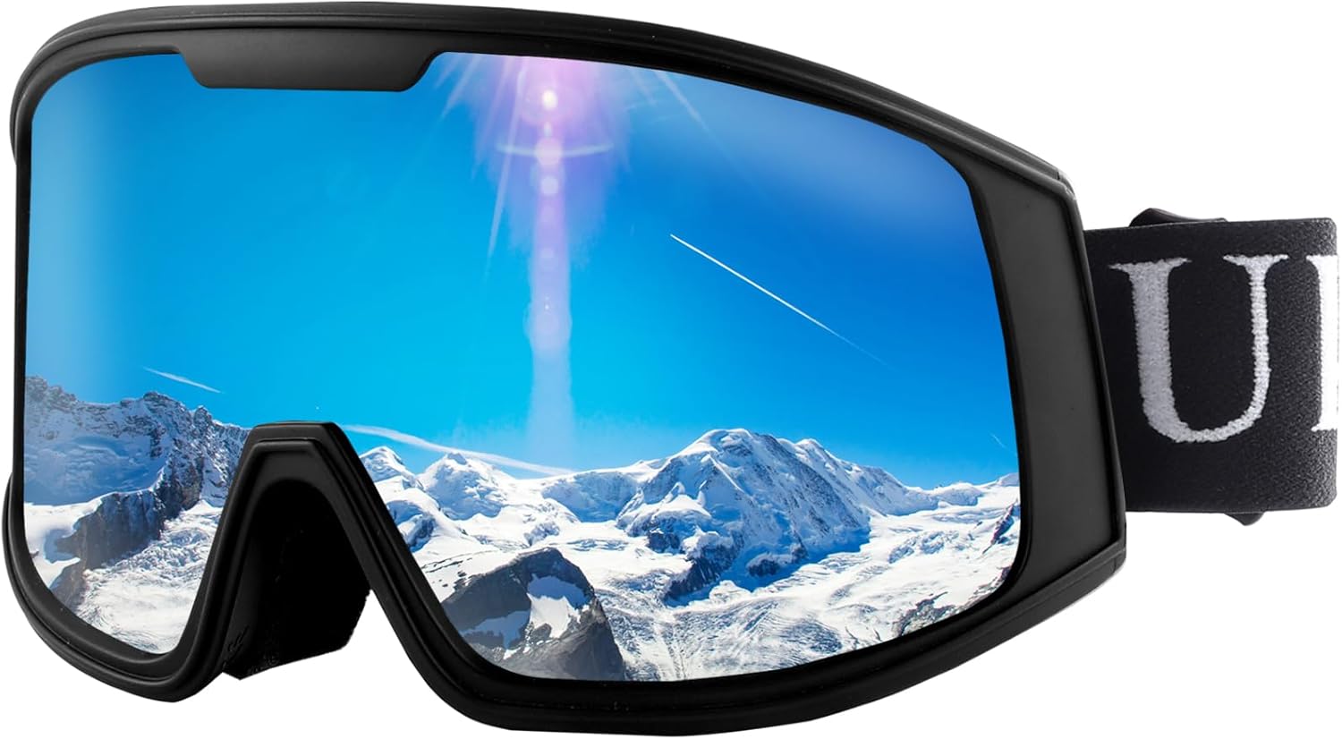 Ukoly Ski & Snowboard Goggles - HD Anti-Fog Lens, OTG Design, UV400 Protection | Windproof for Men & Women