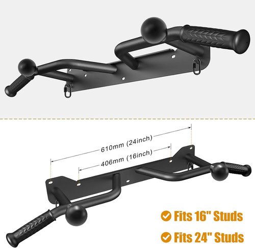 Kipika Heavy Duty Pull Up Bar - Multifunctional Doorway Fitness Equipment for Home Gym