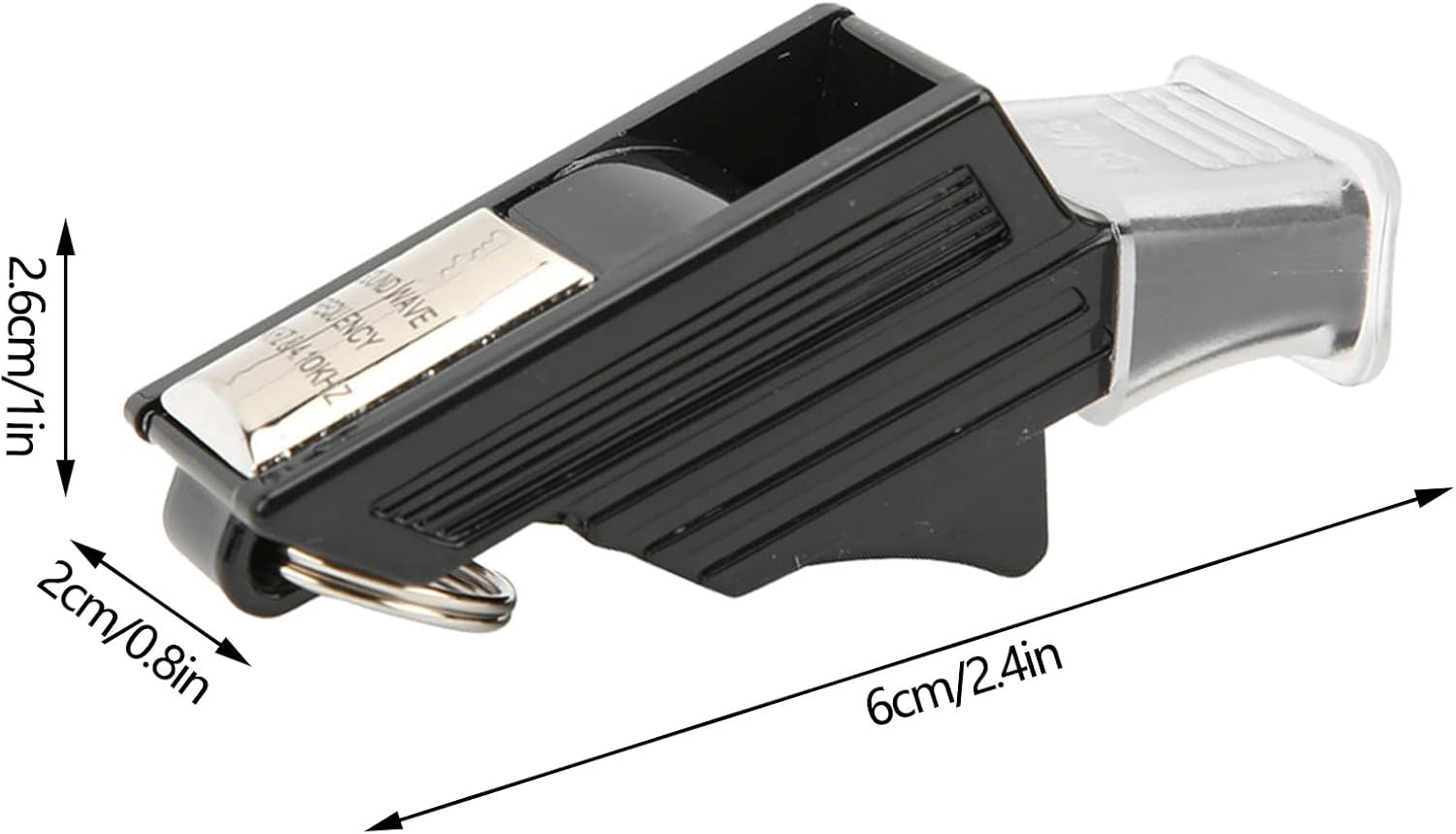 Skiennix Sports Whistle - Basketball Referee & Training Tool | Emergency Lifesaving (Black/Silver)