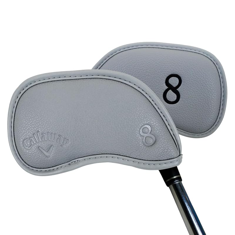 Callaway Magnetic Iron Headcovers Grey - 10 Piece Set for 4-PW, GW, SW & X