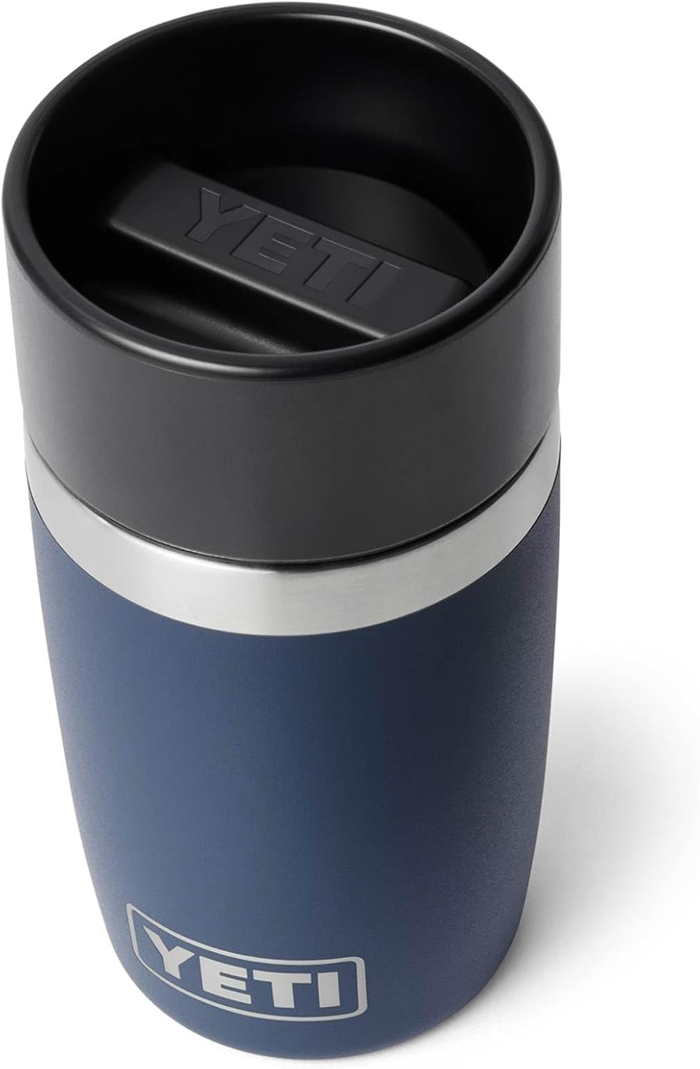 YETI Rambler 8 oz Travel Bottle - Stainless Steel, Vacuum Insulated, Leakproof Commuter Cap | Navy