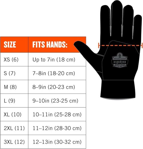 Ergodyne High-Dexterity Tactical Gloves - Black | Unisex, Small Size for Enhanced Grip