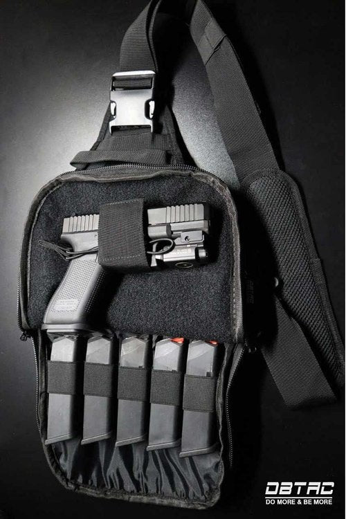 DBTAC Tactical Sling Bag - 8L Military Shoulder Chest Pack for Concealed Carry & Outdoor Use