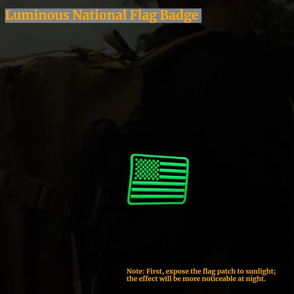 Skiennix Tactical Molle Utility Pouches - 2 Pack Mini EDC Phone & Tool Pouches with US Flag Patch