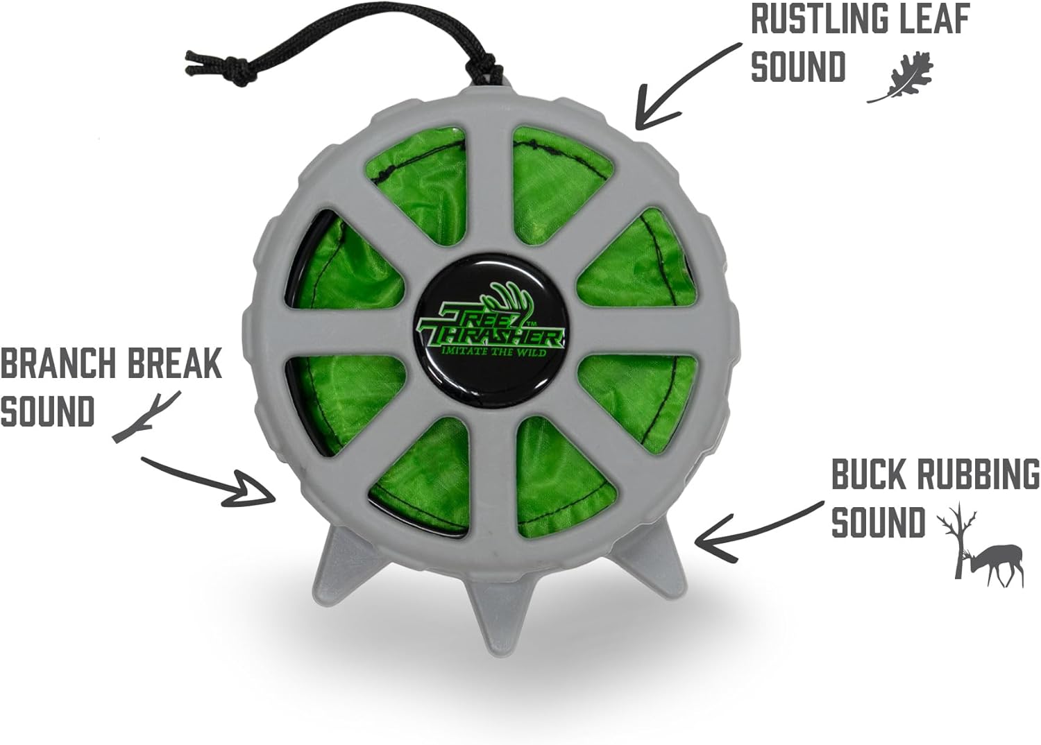 Wyndscent Tree Thrasher Game Call - Realistic Leaf Noise & Buck Rub - Ideal for Deer & Turkey Hunting