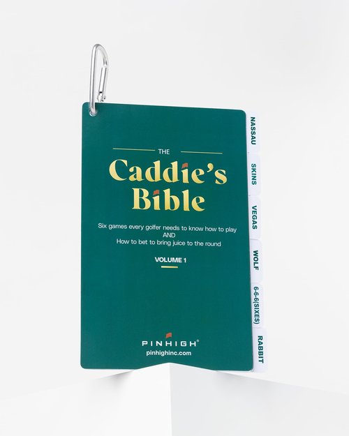 P I N H I G H The Caddie's Bible | Your Quick and Easy Golf Games and Betting Guide | Weatherproof, Pocket-Sized, Flexible, Durable PVC Pages | Clear, Straightforward Rules and Tips