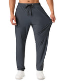 Dark Gray Medium Open-Bottom Men's Lightweight Athletic Sweatpants