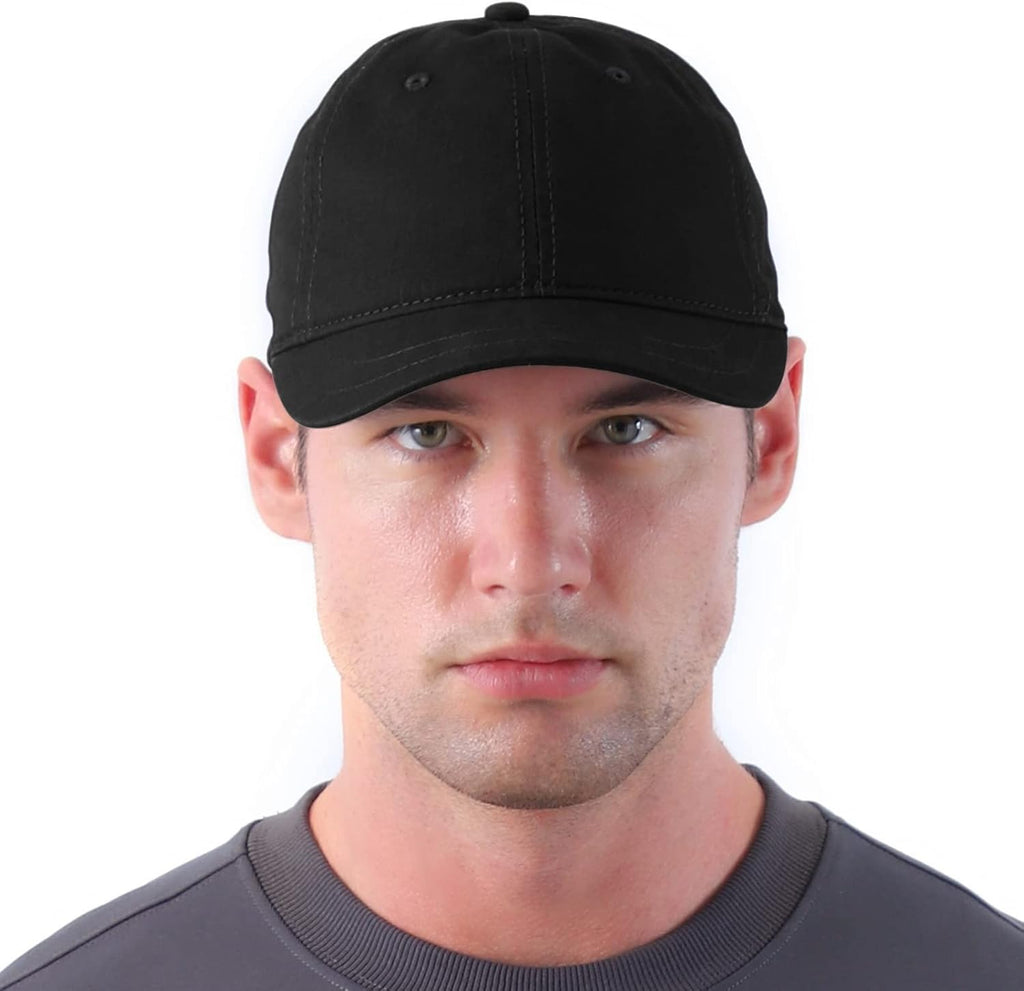 Skiennix Short Brim Baseball Cap - Adjustable Cotton Dad Hat for Outdoor Sports | Unisex Design