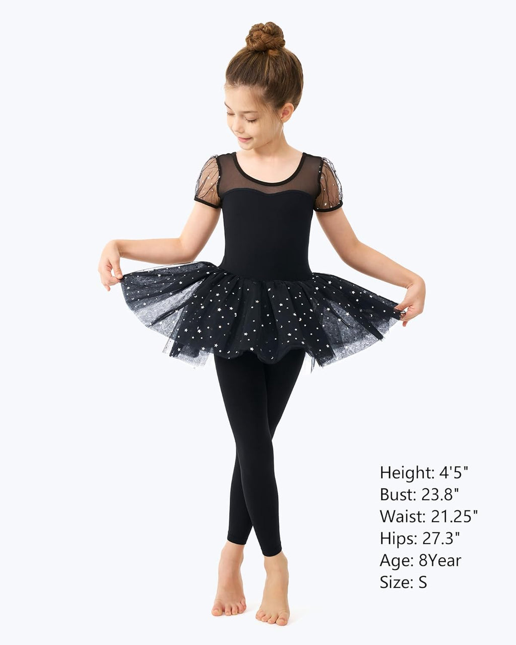 Stelle Girl's Footless Tights - Ultra Soft Dance Tights for Ballet & Gymnastics | Toddler to Big Kid Sizes