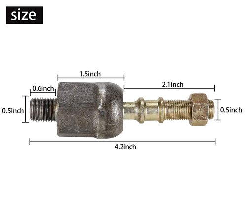 10L0L Club Car DS Ball Joint Inner and Nut Steering Rack Assembly for Golf Cart Club Car DS (1997-up) Replacement Part 101880201 1018802-01
