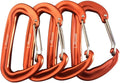 Skiennix 12KN Heavy Duty Carabiner Clips - Lightweight Aluminium Wiregate for Camping & Hiking
