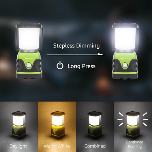 LE 1000LM Waterproof LED Camping Lantern - Portable Tent Light with 4 Modes | Essential Emergency Light