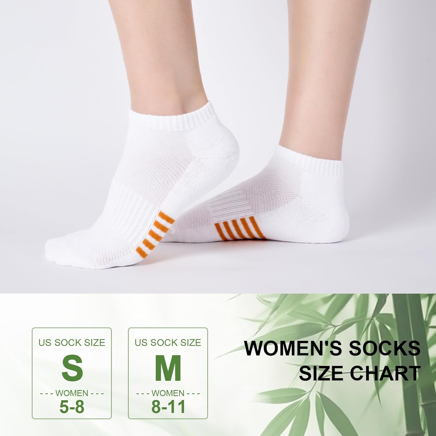 Skiennix Ankle Socks for Women - 6 Pairs Bamboo Viscose, Breathable & Cushioned, Low Cut Athletic Socks
