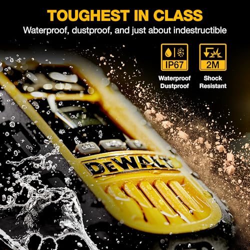 DEWALT DXFRS800 FRS Walkie Talkies 2W Waterproof 2 Pack - Long Range, Dustproof, 18-Hour Battery