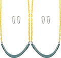 Sunnyglade Heavy-Duty Swing Seats - 2PCS with 66" Chain & Snap Hooks | Supports 250lbs (Green)