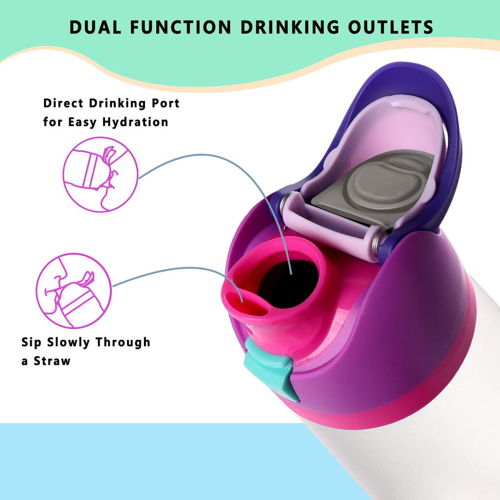 NTIERA Replacement Lid for Owala Freesip,Compatible with Owala Freesip Water Bottle 16oz 24oz 32oz 40oz,Premium Replacement Accessories for Owala Cap,Leakproof,BPA-Free(Pink Purple)