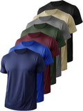 Skiennix Men's Long Sleeve Shirts - UV Sun Protection Quick Dry Athletic Tee | 7 Pack
