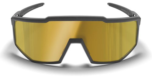 ShadyVEU Full Frame AEPEX Sports UV400 Anti Glare TR90 Hydrophobic Mirrored Lens Mens Womens Sunglasses, Gold