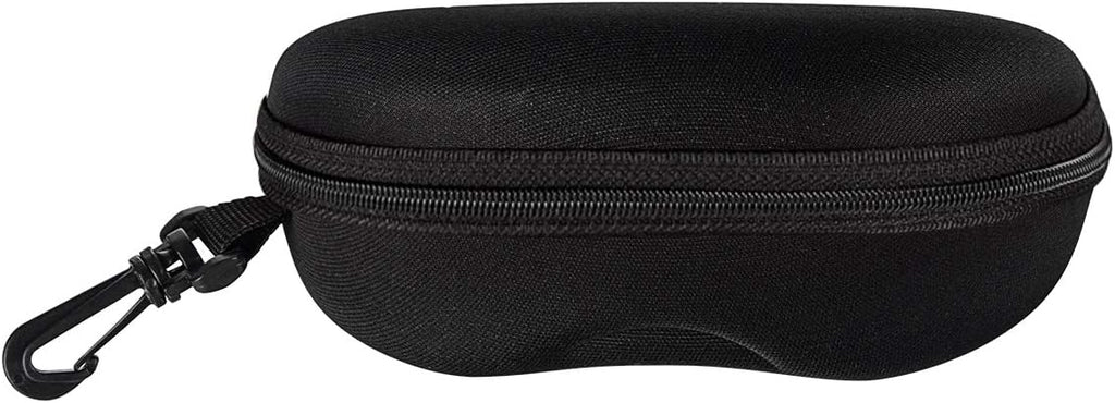 Skiennix Zipper Shell Sunglasses Case - Durable Plastic with Belt Loop & Carabiner Hook