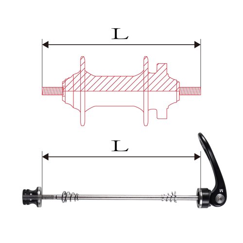 CNC Bike Quick Release Skewer Front & Rear Wheel Axle for Road Bike Wheel Hub.Black