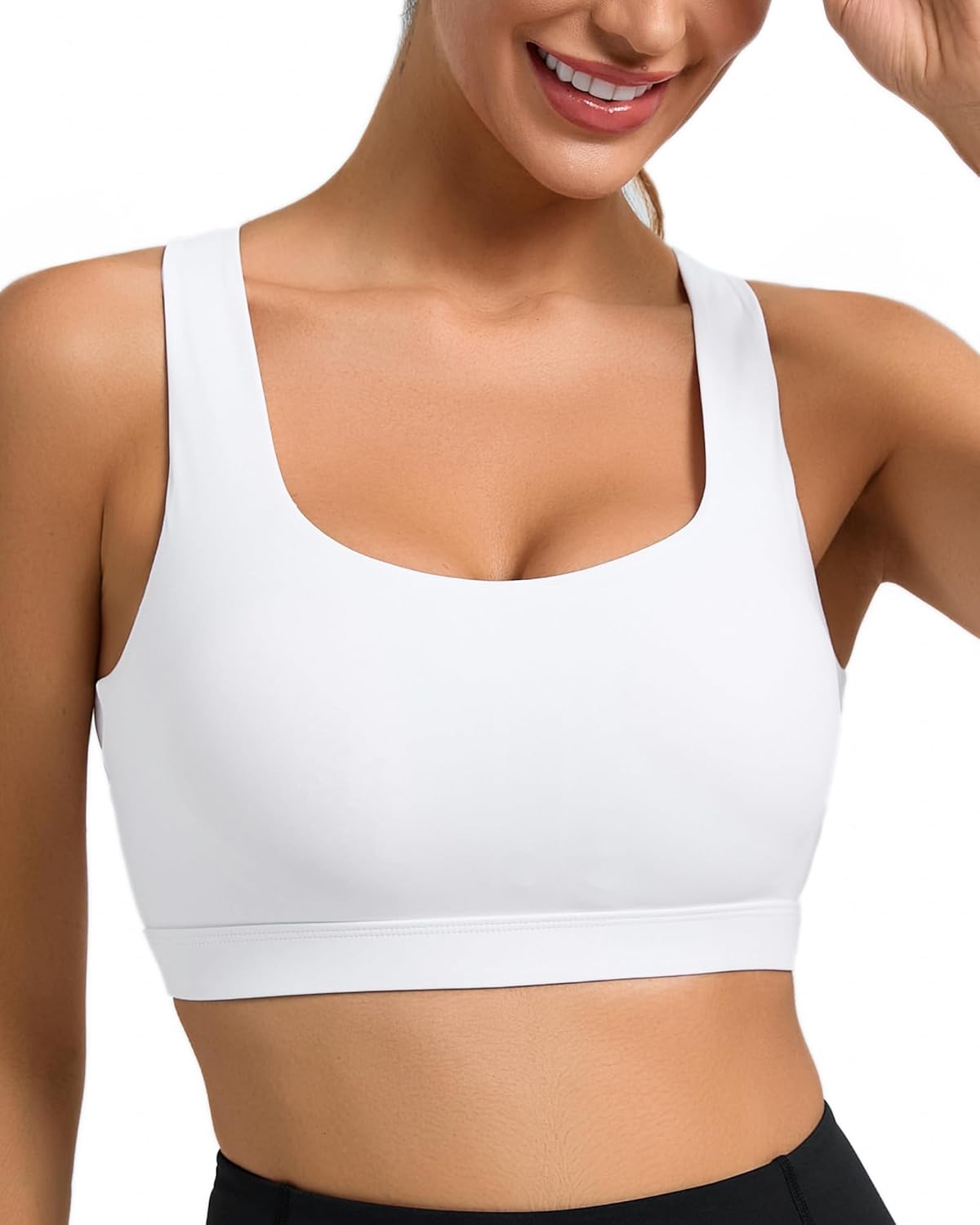 RUNNING GIRL High Support Sports Bra - High Impact Racerback for Women | Comfortable Workout Fit