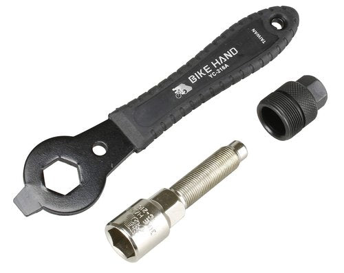 BikeHand Bike Crank Extractor Puller Remover for Square Threaded Taper Crankset - Easy Bicycle Crank Arm Removal Tool