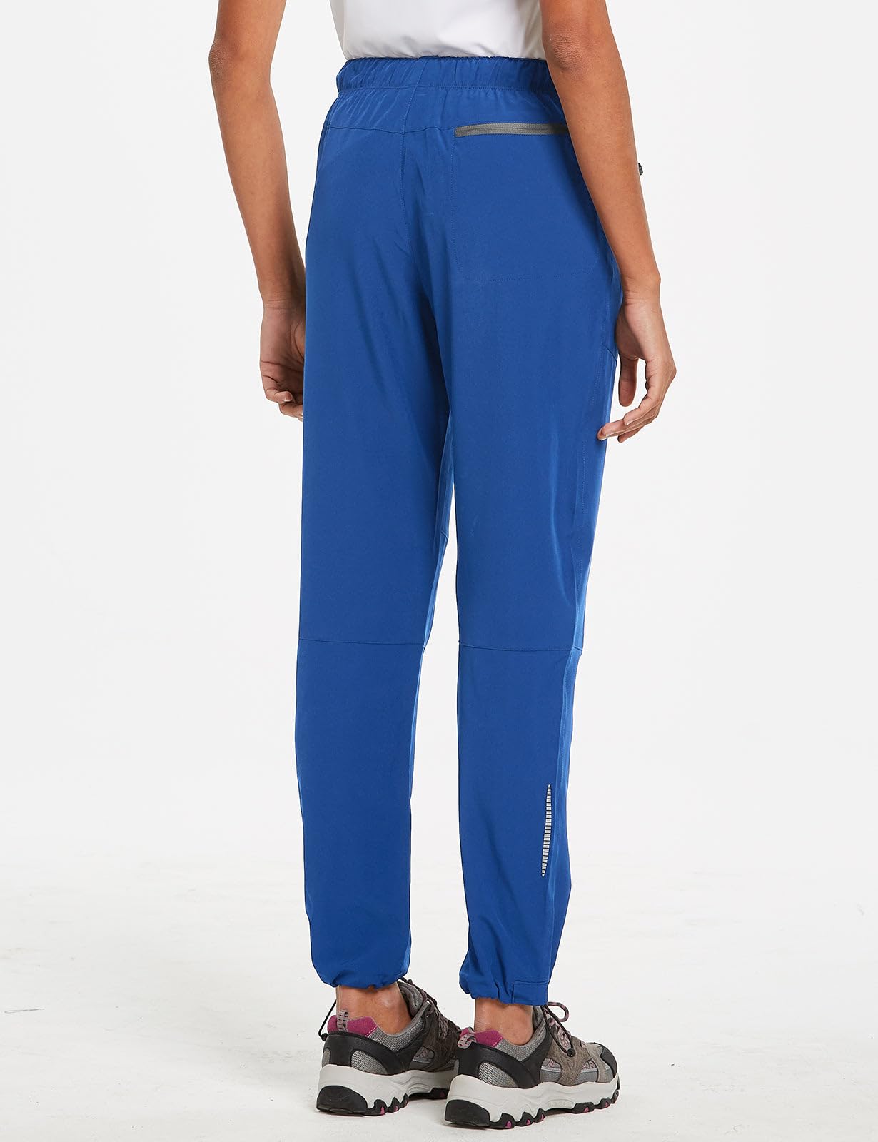 baleaf Travel Pants Women Hiking Long Tall Lightweight Quick Dry Water Resistant Cargo Pants 31'' Bayou Blue Size XXL