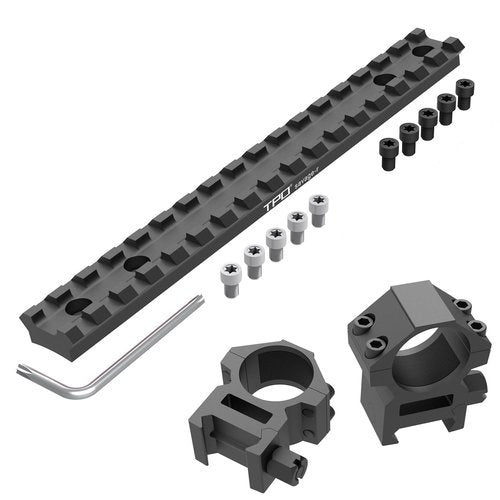 Eastern Tactical Supply Savage Axis/Edge/Savage axis II/Savage axis xp for Picatinny Rail Mount (Rail+1" Scope Rings)