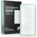EVERLIT CARE EquiFlow Super Absorbent Dressing for Heavily Exuding Wound | Fast-Absorbing Non-Adhesive Polymer Dressing with Nonstick Gauze Pad | High Absorption & Retention | Pack of 10 (4" x 8")
