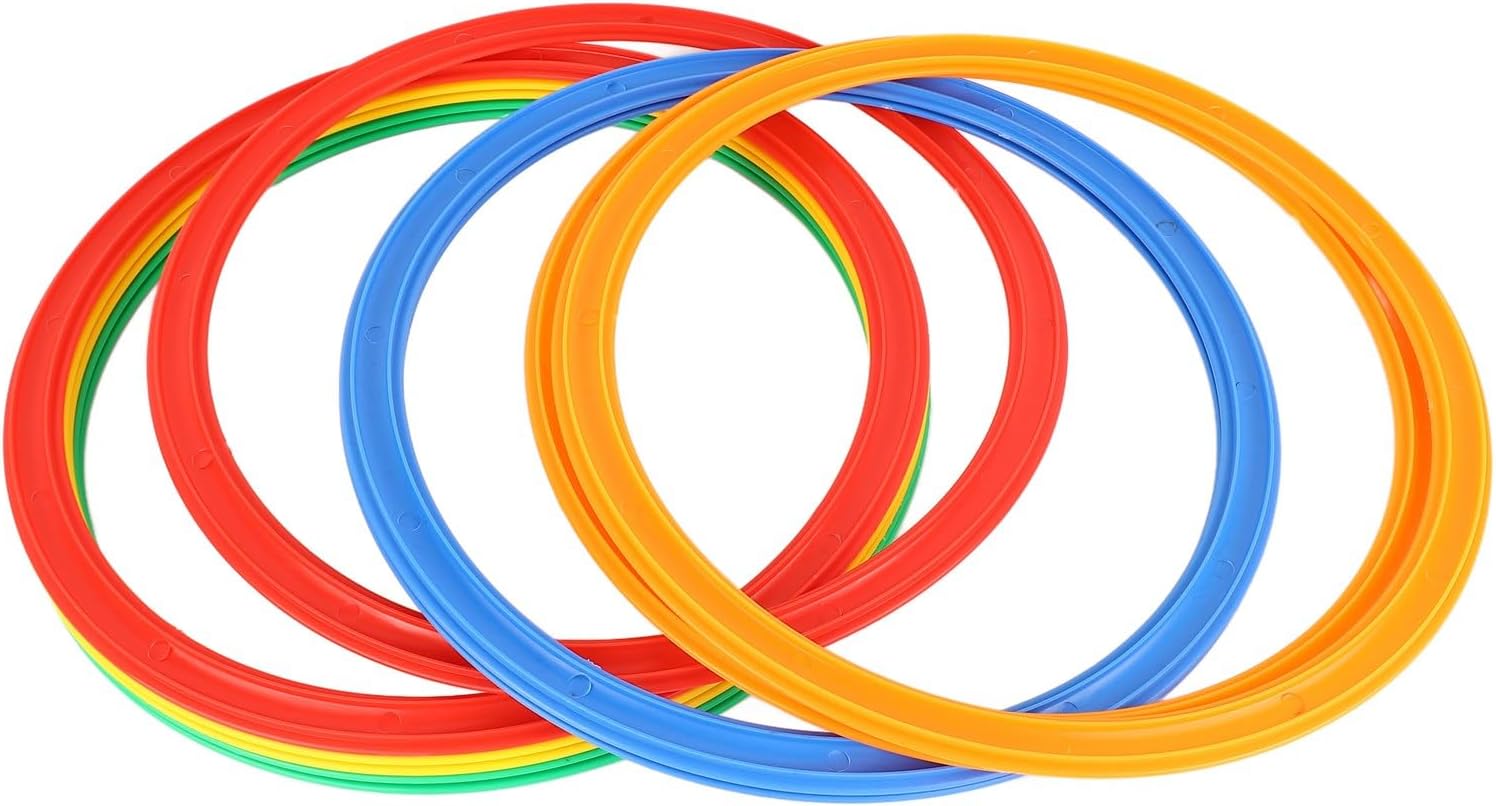 Sports Speed Ring Set - 10 Agility Rings with 10 Buckles for Enhanced Outdoor Training | 28cm