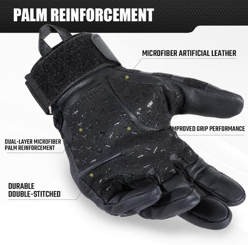 AXBXCX Motorcycle Tactical Gloves - Durable, Flexible Protection with Touchscreen Capability | Ideal for Outdoor Activities