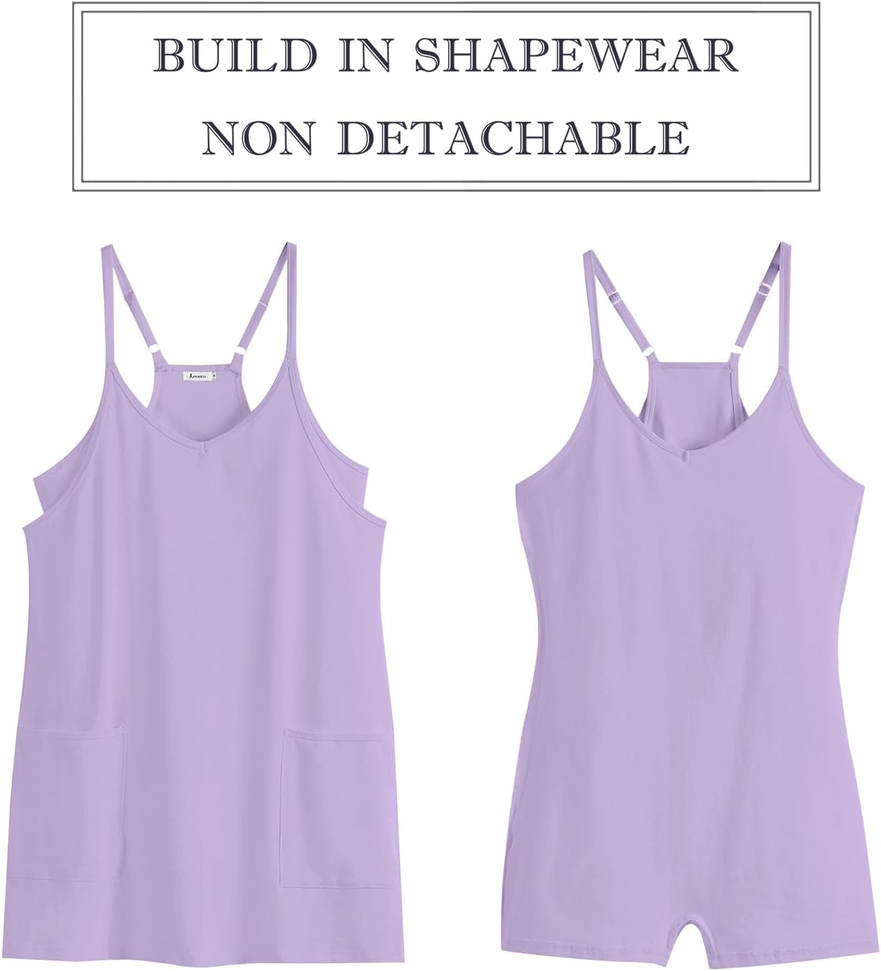 ANRABESS Women's Athletic Dress - Summer Tennis Mini Romper with Built-In Shorts | Ideal for Travel & Workouts