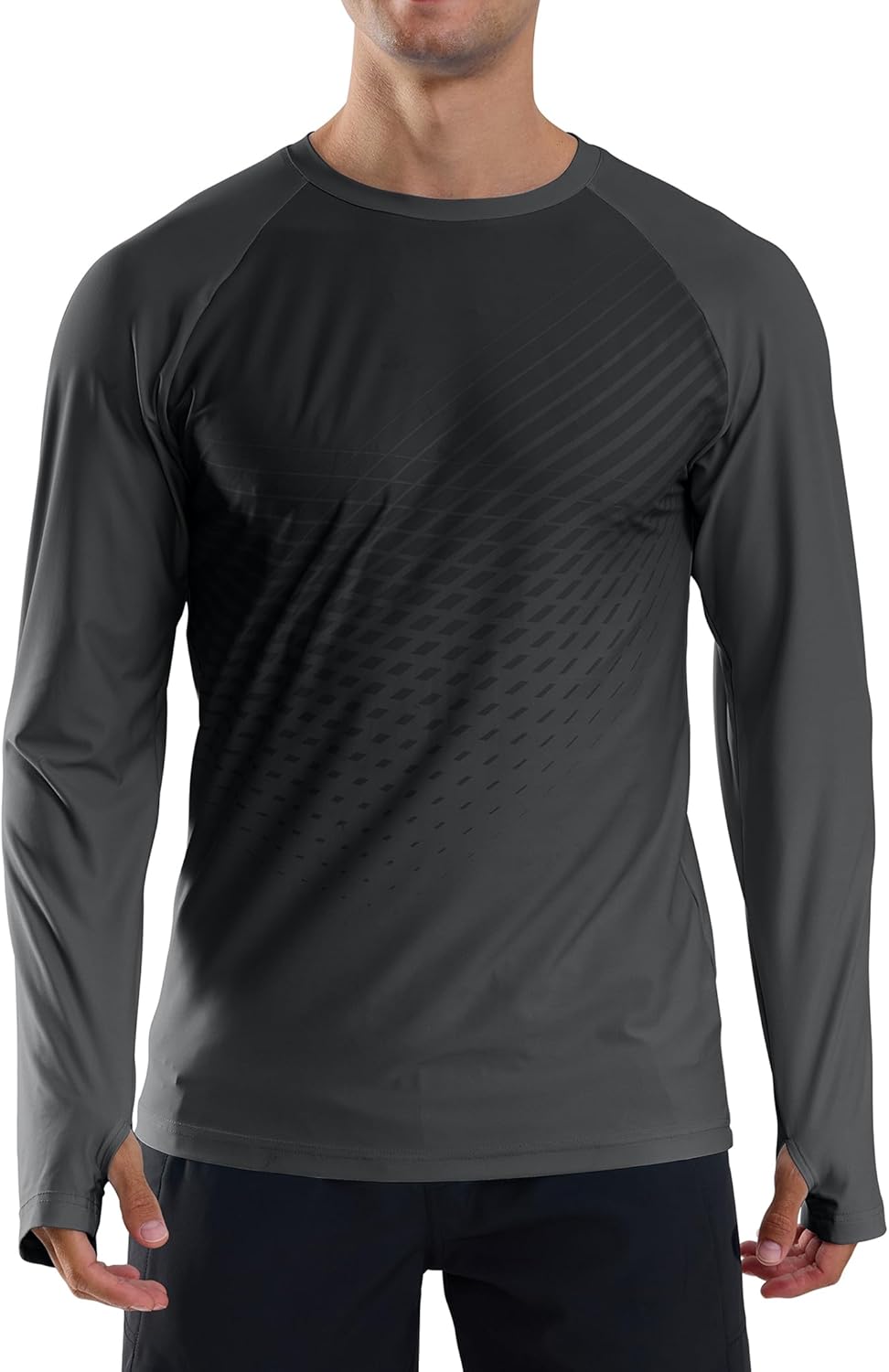 Skiennix Men's UPF 50+ Long Sleeve Rash Guard | Quick-Dry UV Protection Swim Shirt