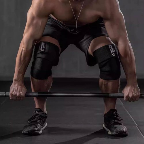 TAVIEW Knee Wraps (1 Pair), Knee Support for Squats, Weightlifting, Powerlifting, Leg Press, and Cross Training - Flexible 72 inch for Men & Women