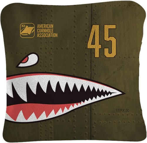 ACA Synergy Pro Cornhole Bags - Dual-Sided Regulation 6x6 Set of 4 | Patriotic Bomber Design