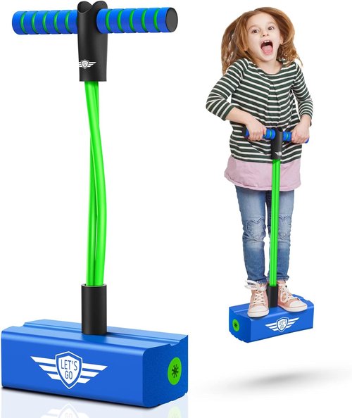 CUUGO Let's Go! Pogo Stick - Foam Jumping Toy for Kids Aged 3-12 | Fun Indoor & Outdoor Activity