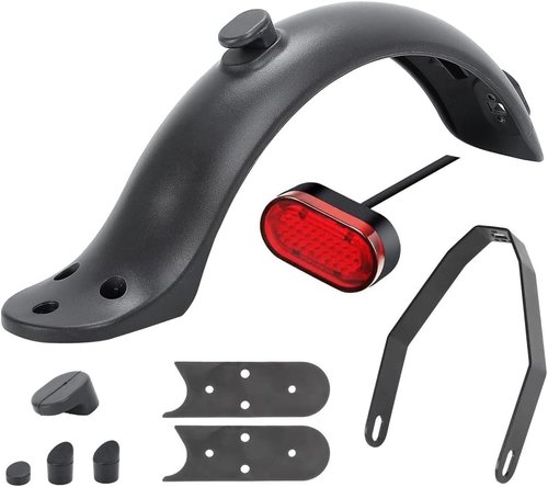 aibiku Rear Fender with Metal Braket for Xiaomi M365 Electric Scooter Replacement Part Accessory