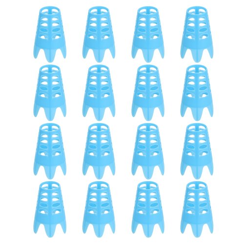 PATIKIL Golf Simulator Tees, 16 Pack Plastic Golf Tees Mat Practice Training for Outdoor Indoor Winter Turf Driving Range, Blue