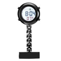 Lancardo Pin on Electronic Watch: HD Digital Display Multi-Function Day Calendar Alarm Stopwatch for Nurses Doctors Hikers Chefs Climbers